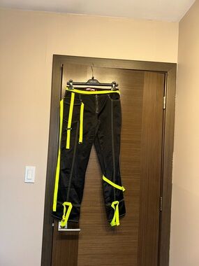 Voyage Passion Black Pants with Neon Yellow Trim vintage
